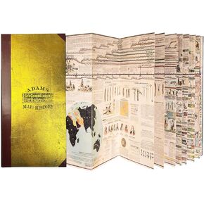 Adams Time Chart or Map of History, 23'-Full Timeline, Gold Foil Hardcover in Saudi Arabia