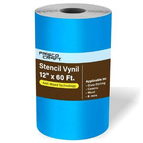Frisco Craft Stencil Vinyl Masking Film - Blue Removable Sheet 12" x 30ft in Saudi Arabia