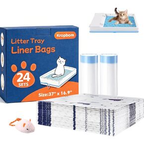 24 Pack Litter Box Liners Compatible with Safe Pets Scoopfree, 37"x16" in Saudi Arabia