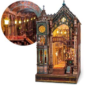 FUNPOLA Venice Night Starlit Book Nook Kit LED 3D Wood Puzzle DIY Miniature in Kuwait