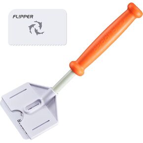 FL!PPER Platinum Aquarium Algae Scraper (10" Rigid Shaft) - Aquarium Glass Cleaner Tool with Serrated Blade - Algae Remover for Fish Tank Scraper for Glass Aquariums and Acrylic Tanks in Saudi Arabia