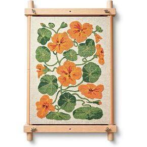 Cross Stitch Frame, 18" x 11" Natural Wood Embroidery Frame, Cross Stitch Scroll Frames, Cross Stitch Hoops, Needlepoint Stretcher Bars, Embroidery & Cross Stitching Supplies Accessories in Kuwait