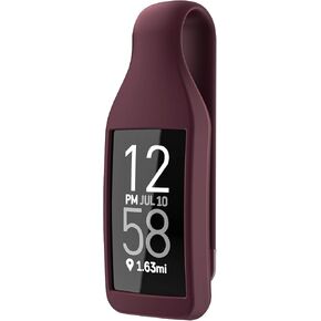 حامل مشبك EEweca لجهاز Fitbit Charge 3/4 من السيليكون، Sangria in Kuwait