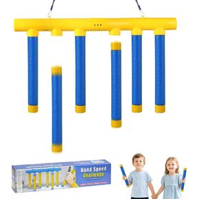 Reflex Drop Sticks Challenge Game, Hand Eye Coordination Training Toy 3 Adjustable Speed Modes Hand-Eye Coordination & Reaction Training Toy Fun Catch Falling Sticks Game for Kids in Kuwait