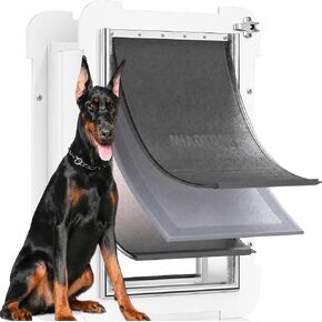 3-Flap Never Rust Extra Large Dog Door for Doors with Sliding Lock Panel in Saudi Arabia