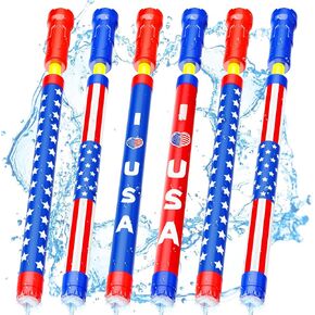 Water Gun Squirt Toys for Kids Adults Shoot Up to 40 Feet 6 Pack in Kuwait
