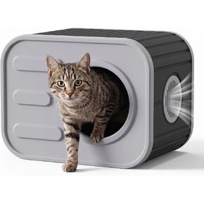 VIXZEN Outdoor Cat House Weatherproof, Blue in Kuwait