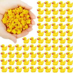 EKisemio100 Pcs Mini Resin Ducks Bulk,Tiny Yellow Duck for Hiding & Decor in Kuwait