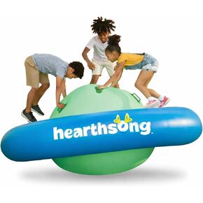 Hearthsong 8-Foot Inflatable Dome Rocker with 6 Handles - Children's Fun Play Equipment Blow Up Giant Bouncer Backyard Toy for Outdoor Game Activities for Boys & Girls Ages 5+ (Max Weight 250 lbs) in Saudi Arabia