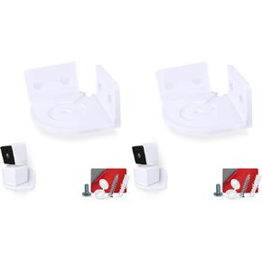 حامل حائط زاوية لحامل كاميرا الأمان Wyze Cam Pan V3، مثبت بمسمار أو عصا VHB - سهل التركيب (أبيض) in Kuwait