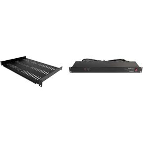 StarTech.com 2U Server Rack Shelf - Universal Vented Rack Mount Cantilever Tray & com 6U Wall Mount Network Rack - 14 Inch Deep (Low Profile) - 19" Patch Panel Bracket in Saudi Arabia