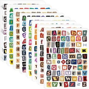 PRSTINCOL 1900+ Magazine Letter Stickers,Vintage Scrapbook 24 Sheets Letters Stickers,Ransom Alphabet Stickers for Scrapbooking Supplies Journaling DIY Crafts Gift Junk Journal in Saudi Arabia