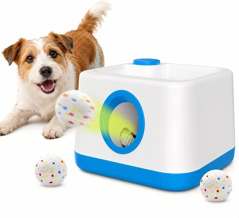 Automatic Dog Ball Launcher for Small Dogs, Interactive Fetch Toy in Kuwait