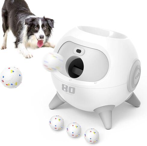 uahpet Automatic Ball Launcher for Dogs with Obstacle Detection, 3Balls in Kuwait