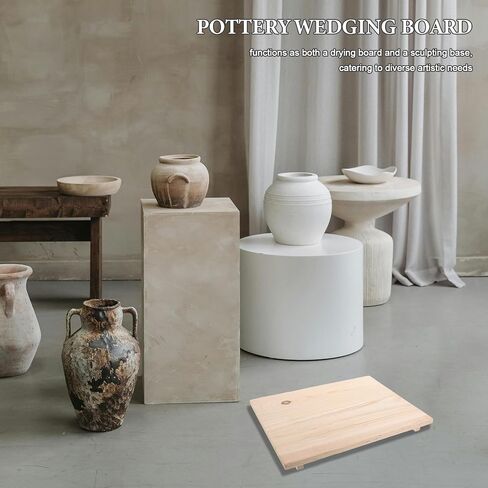 Pottery Board for Clay Modeling, Wooden Drying Board for Artists in Kuwait