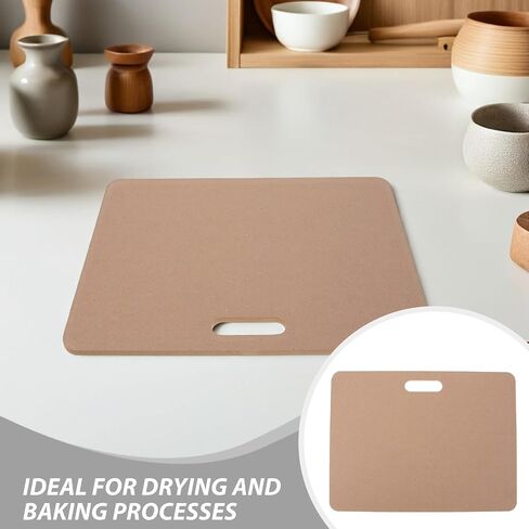 Portable Clay Wedging Board with Handle, Reversible Wooden Surface in Kuwait