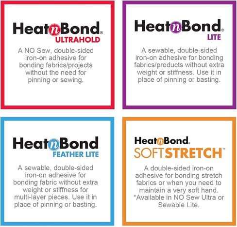 HeatnBond Lite Iron-On Adhesive, 17 Inches x 75 Yard, White in Kuwait