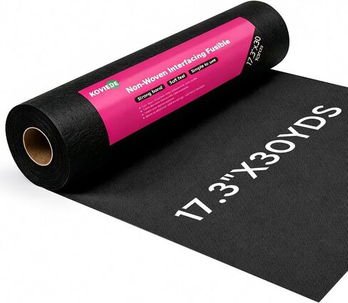 17.3" x 30 yd Heavyweight Non-Woven Fusible Interfacing for Sewing in Saudi Arabia