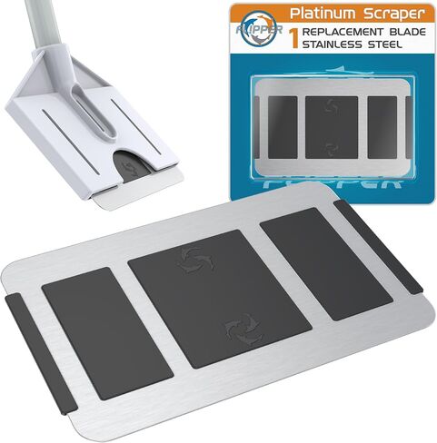 FL!PPER Flipper Platinum Aquarium Scraper Replacement Blades for Fish Tank Cleaning Kits– Replacement Blades for Glass Tanks & Acrylic Tanks – Aquarium Cleaner Blades with Serrated Edge, 10 Pack in Kuwait
