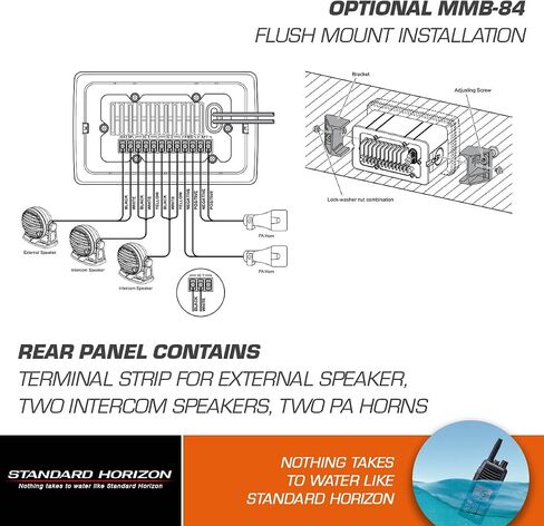 ستانرد هورايزون قياسي VLH-3000A 30W منطقة ثنائية PA/Loud Hailer/Fog w/Listen Back & 2 محطتي اتصال داخلي اختياريتين / VLH-3000A / in Kuwait
