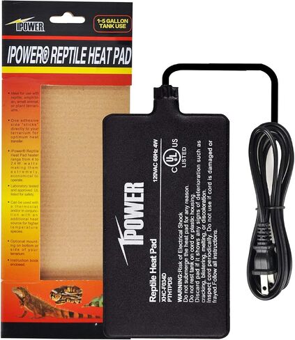 iPower 6 by 8-Inch 8 Watt Reptile Heat Pad Under Tank Terrarium Warmer Heat Mat for Small Animals in Kuwait