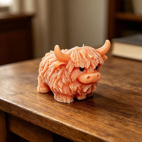 Highland Cow Silicone Mold for Resin Candle Soap, 2 Packs 3D Cute Cow Animal Candle Mold for Candle Making, Highland Cow Chocolate Candy Fondant Molds for Cake Decor in Kuwait