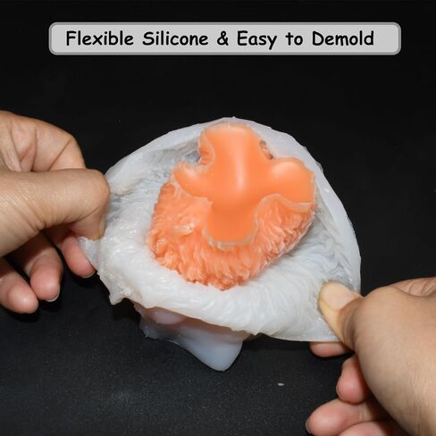 Highland Cow Silicone Mold for Resin Candle Soap, 2 Packs 3D Cute Cow Animal Candle Mold for Candle Making, Highland Cow Chocolate Candy Fondant Molds for Cake Decor in Kuwait