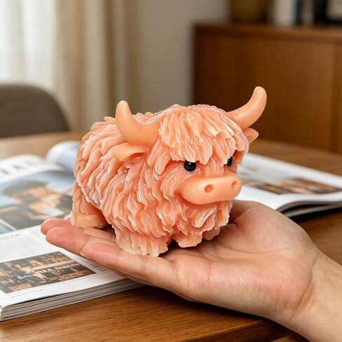 Highland Cow Silicone Mold for Resin Candle Soap, 2 Packs 3D Cute Cow Animal Candle Mold for Candle Making, Highland Cow Chocolate Candy Fondant Molds for Cake Decor in Kuwait