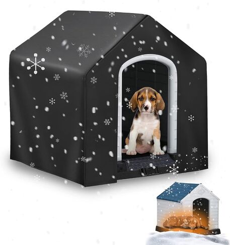 Kasla Outdoor Waterproof Dog House Cover, 36" L×34" W×32" H in Kuwait