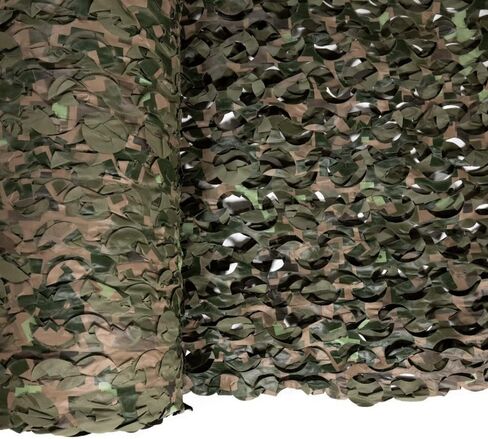 CamoSystems Premium Series Ultra-lite Camouflage Netting, Bulk 2 Rolls, 7'10" x 85Yd L, Snow - White/Light Gray in Kuwait
