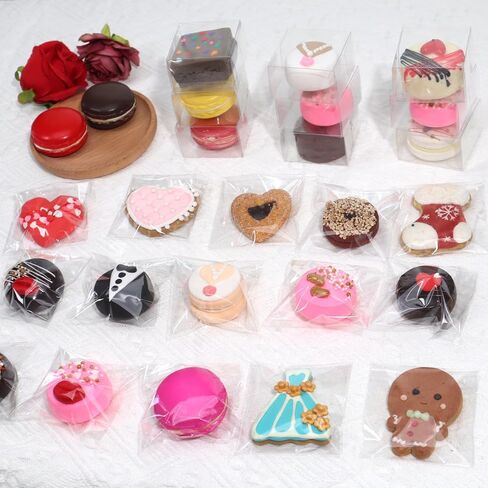 TEMLQPACK100Pcs Self - sealing 3x3 Inch Clear Cellophane Bags - Perfect for Packaging Chocolate - covered Oreos, Macarons, etc. - Party Edition in Saudi Arabia