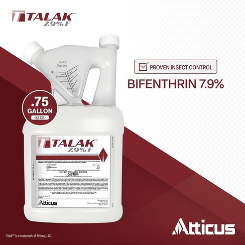 Talak 7.9 F Bifenthrin مبيد حشري مركز (3/4 جالون) من Atticus (مقارنة بـ Talstar) – – مكافحة الحشرات الداخلية والخارجية in Kuwait