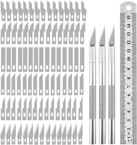 90PCS Knife Blades Precision Craft Knife Set, for DIY Artwork, Cutting, Models, Scrapbook in Kuwait