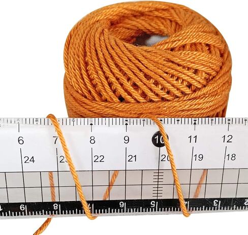 Crochet Thread Cotton Yarn Threads Balls 24 Colors Popular Rainbow Colors of Size 3 Crochet Thread for Beginners and Experienced Crochet Enthusiast (Assorted Colors) in Kuwait