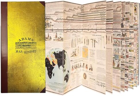 Adams Time Chart or Map of History, 23'-Full Timeline, Gold Foil Hardcover in Saudi Arabia