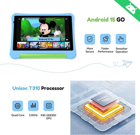 ALLDOCUBE 8 inch Kids Tablet Blue & Pink in Kuwait