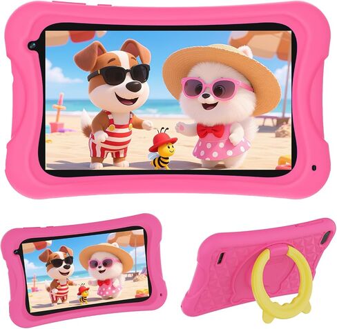 DigiLand Android Kids Tablet, 7 inch Android Tablet for Kids, 4GB + 32GB, Parental Control, 3000mAh Battery, Dual Camera, BT 5.0 & WiFi, Xmas Gift in Kuwait