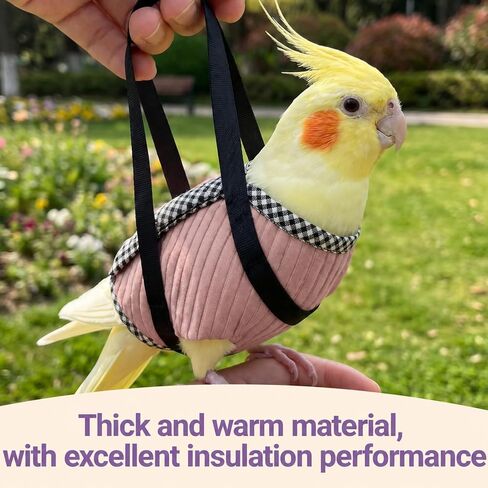 Parrot Outdoor Walking Bag, Escape-Proof Bird Carrier for Small to Large Birds, Secure Outdoor Bird Cage with Anti-Escape Design Structure （Pink S） in Kuwait