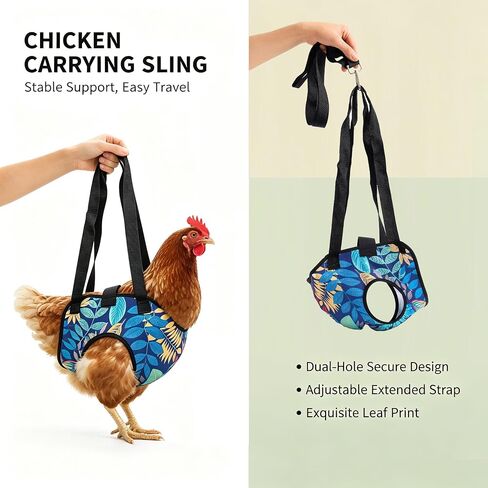 Chicken Holder Bag with Detachable Hand Strap, Chicken Carrier Sling Bag, Portable Poultry Transport Handbag for Hen Rooster Outdoor Walking Travel in Kuwait