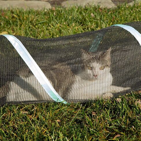 Kitty City Catio Outdoor 10' Cat Tunnel – 10‑Foot Cat‑Sized Play Tunnel, 11" Diameter, Modular Catio Connector for Cats & Small Pets in Kuwait