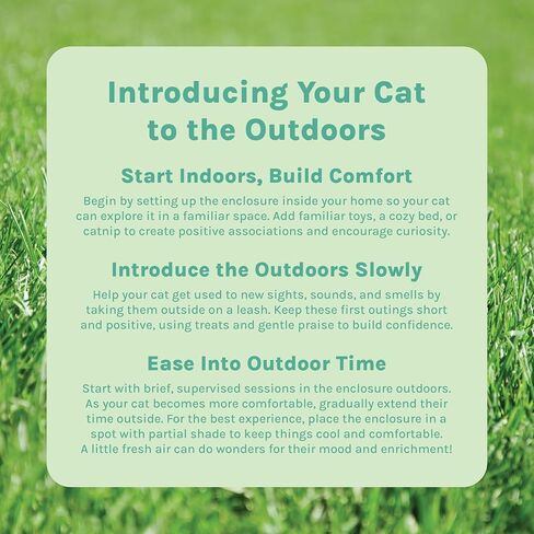 Kitty City Catio Outdoor 10' Cat Tunnel – 10‑Foot Cat‑Sized Play Tunnel, 11" Diameter, Modular Catio Connector for Cats & Small Pets in Kuwait