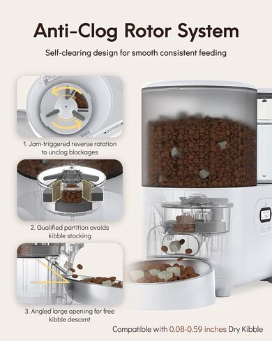 Yuposl Automatic Cat Feeder and Cat Water Dispenser, 10L Large Capacity in Kuwait