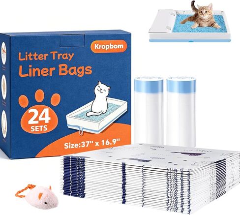 24 Pack Litter Box Liners Compatible with Safe Pets Scoopfree, 37"x16" in Saudi Arabia