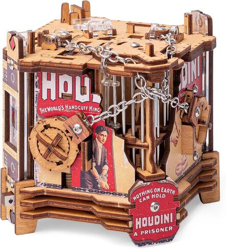 iDventure Cluebox Houdini's Escape Brain Teaser Puzzle Box for Adults in Saudi Arabia