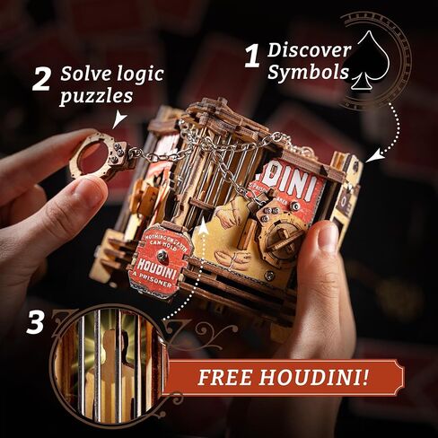 iDventure Cluebox Houdini's Escape Brain Teaser Puzzle Box for Adults in Saudi Arabia