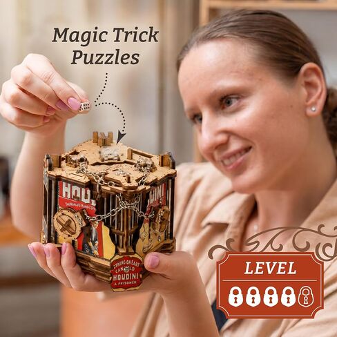 iDventure Cluebox Houdini's Escape Brain Teaser Puzzle Box for Adults in Saudi Arabia