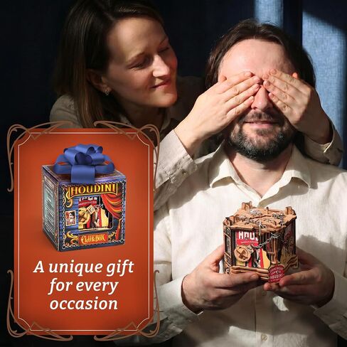 iDventure Cluebox Houdini's Escape Brain Teaser Puzzle Box for Adults in Saudi Arabia