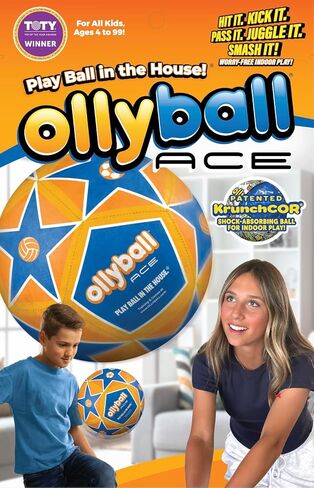 Ollyball ACE - Utility Patented Indoor/Outdoor All-Sport Ball, Multi-Color, 1 oz, for Soccer, Volleyball, Kickball, Pickleball for Youth and Safe Indoor Training and Play. in Kuwait