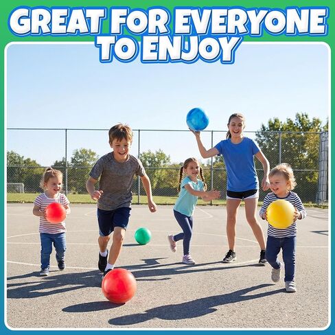 5-Inch Playground Balls for Toddlers & Kids (5-Pack) Marbleized Vinyl Balls in Kuwait