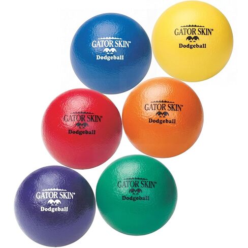 Gator Skin S&S Worldwide Foam Dodgeballs, Easy Grip Starter Balls, Low Density Foam, 6 Inch, 6 Pack in Kuwait